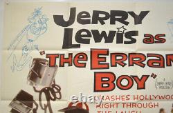 THE ERRAND BOY (1961) Original Cinema Quad Movie Poster Jerry Lewis