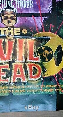 THE EVIL DEAD (1981) original UK quad movie poster -Bruce Campbell ZOMBIE Horror