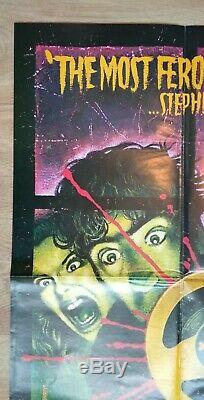 THE EVIL DEAD (1981) original UK quad movie poster -Bruce Campbell ZOMBIE Horror