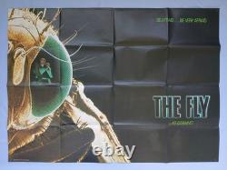 THE FLY (1986) rare original UK teaser quad poster David Cronenberg horror