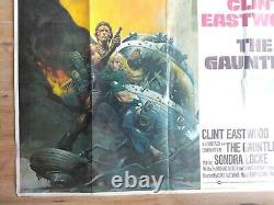 THE GAUNTLET -1977 Original UK Quad Movie Poster CLINT EASTWOOD FRANK FRAZETTA