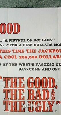 THE GOOD THE BAD AND THE UGLY (1966) original UK quad movie poster 1st release