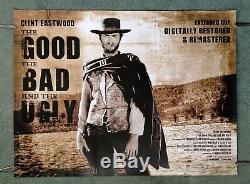 THE GOOD THE BAD AND THE UGLY original d/s quad movie poster Park Circus 2008R