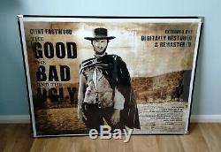 THE GOOD THE BAD AND THE UGLY original d/s quad movie poster Park Circus 2008R