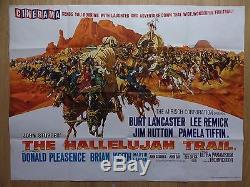 THE HALLELUJAH TRAIL (1965) original UK quad film/movie poster, western