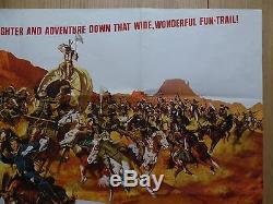 THE HALLELUJAH TRAIL (1965) original UK quad film/movie poster, western