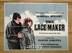 THE LACEMAKER (1977) v. Rare original UK quad movie poster Peter Strausfeld art