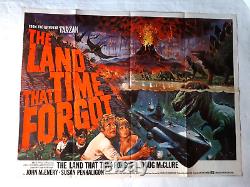 THE LAND THAT TIME FORGOT 1974 ORIGINAL UK QUAD POSTER 30x40 AMICUS