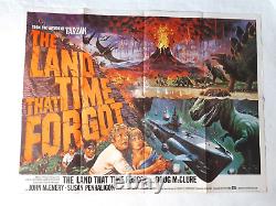 THE LAND THAT TIME FORGOT 1974 ORIGINAL UK QUAD POSTER 30x40 AMICUS