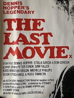 THE LAST MOVIE UK Quad Movie Poster 1971 DENNIS POTTER KRIS KRISTOFFERSON
