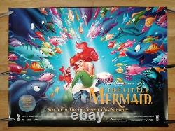 THE LITTLE MERMAID (1989/RR1998) original advance double-sided UK quad poster