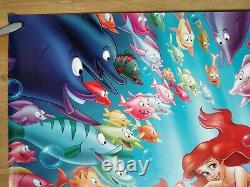 THE LITTLE MERMAID (1989/RR1998) original advance double-sided UK quad poster