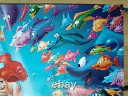 THE LITTLE MERMAID (1989/RR1998) original advance double-sided UK quad poster