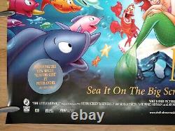 THE LITTLE MERMAID (1989/RR1998) original advance double-sided UK quad poster