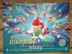 THE LITTLE MERMAID (1989/RR1998) original advance double-sided UK quad poster