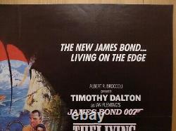 THE LIVING DAYLIGHTS (1987) original UK quad film/movie poster, James Bond 007