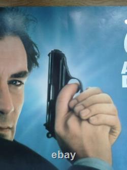 THE LIVING DAYLIGHTS (1987) original rare rolled UK teaser QUAD POSTER -Bond 007