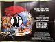 The Living Daylights Original Uk Quad Movie Poster Folded James Bond 007 Dalton