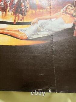 THE LIVING DAYLIGHTS original UK QUAD movie poster folded JAMES BOND 007 Dalton