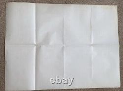 THE LIVING DAYLIGHTS original UK QUAD movie poster folded JAMES BOND 007 Dalton