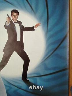 THE LIVING DAYLIGHTS v. Rare orig London West End 40x60 double quad poster 007