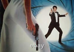 THE LIVING DAYLIGHTS v. Rare orig London West End 40x60 double quad poster 007