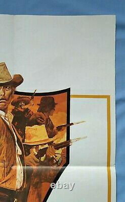 THE MAGNIFICENT SEVEN RIDE (1972) original UK quad movie poster Lee Van Cleef