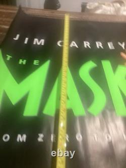 THE MASK 1994 Original Movie Cinema Quad Poster Jim Carrey Cameron Diaz