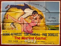 THE MATING GAME (1959) Original UK Quad Movie Poster Debbie Reynolds