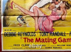 THE MATING GAME (1959) Original UK Quad Movie Poster Debbie Reynolds