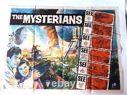 THE MYSTERIANS 1957 ORIGINAL UK QUAD POSTER 30x40 TOHO RKO Mogera