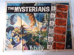 THE MYSTERIANS 1957 ORIGINAL UK QUAD POSTER 30x40 TOHO RKO Mogera