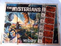 THE MYSTERIANS 1957 ORIGINAL UK QUAD POSTER 30x40 TOHO RKO Mogera