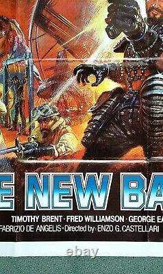 THE NEW BARBARIANS (1983) original UK cinema quad movie poster post apocalypse