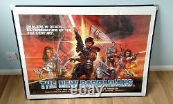 THE NEW BARBARIANS (1983) original UK cinema quad movie poster post apocalypse