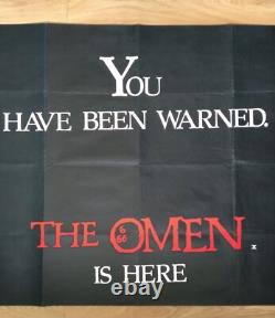 THE OMEN (1976) rare original UK teaser quad movie poster Gregory Peck horror