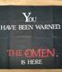 The Omen (1976) Rare Original Uk Teaser Quad Movie Poster Gregory Peck Horror