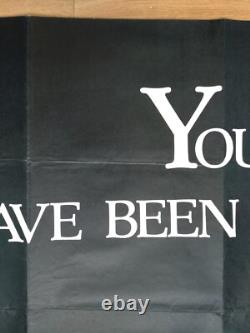 THE OMEN (1976) rare original UK teaser quad movie poster Gregory Peck horror