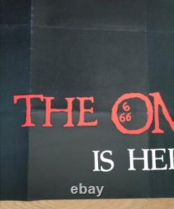 THE OMEN (1976) rare original UK teaser quad movie poster Gregory Peck horror