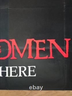 THE OMEN (1976) rare original UK teaser quad movie poster Gregory Peck horror