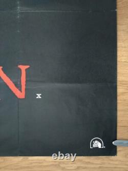 THE OMEN (1976) rare original UK teaser quad movie poster Gregory Peck horror