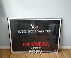 THE OMEN (1976) rare original UK teaser quad movie poster Gregory Peck horror