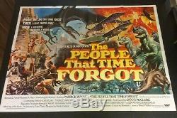 THE PEOPLE THAT TIME FORGOT Original Cinema UK Quad Movie POSTER 1977