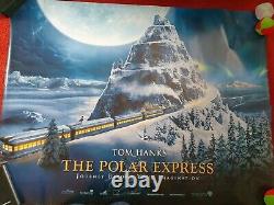 THE POLAR EXPRESS 2004 Cinema Quad Film Poster Tom Hanks 30x40