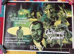 THE QUATERMASS XPERIMENT Official 4K Quad Movie Poster 2025 HAMMER HORROR Used