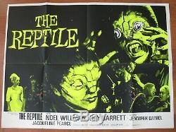 THE REPTILE (1966) Original UK Quad Poster, Fair Condition, HAMMER HORROR