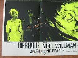 THE REPTILE (1966) Original UK Quad Poster, Fair Condition, HAMMER HORROR