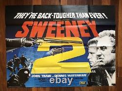 THE SWEENEY 2 ORIGINAL 2 Sheet / Quad FILM POSTER RARE