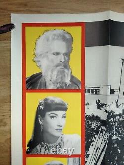 THE TEN COMMANDMENTS (1956)original UK 1ST RELEASE quad poster -SUPERB CONDITION