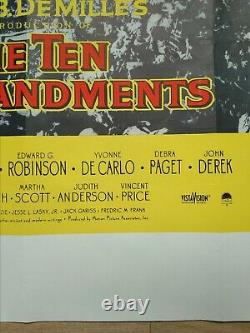 THE TEN COMMANDMENTS (1956)original UK 1ST RELEASE quad poster -SUPERB CONDITION